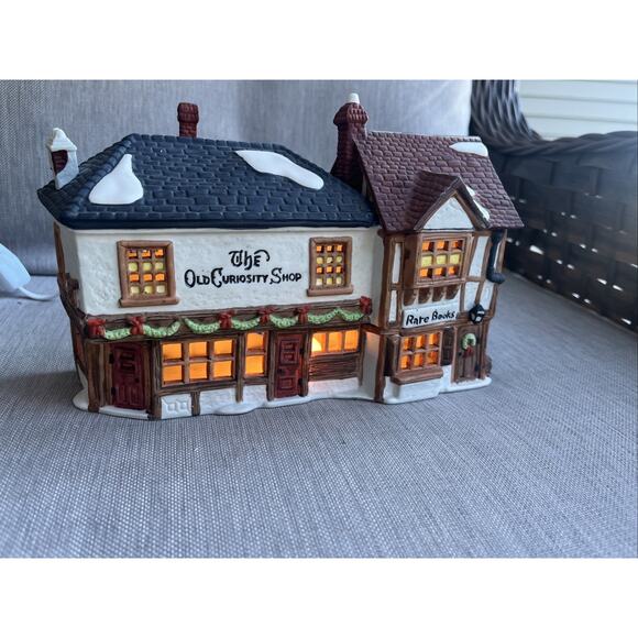 Dept 56 The Old Curiosity Shop Heritage Dickens Village Series 1987 Box & Light - Picture 10 of 11